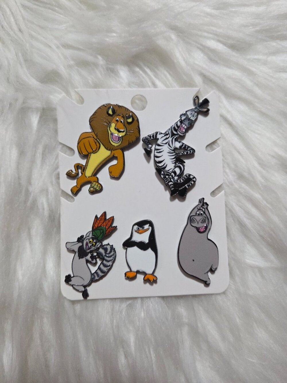 Madagascar Character Pin Set